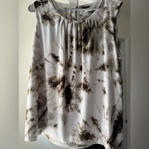 Tie-Dye Sleeveless Top by Calvin Klein